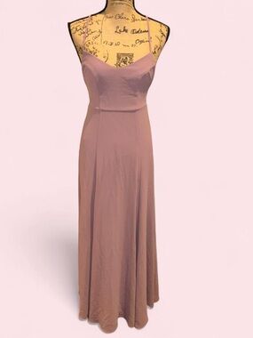 Show me your mumu XS Sleeveless Mauve Maxi Dress with Sweetheart Neckline